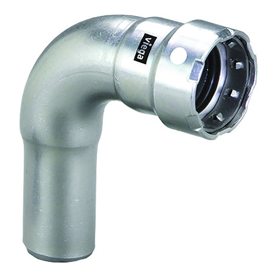 Viega MegaPress 1-1/2" 90 Stainless Steel 304 Elbow Street - Press Connection - Smart Connect Technology - Deckhand Marine Supply