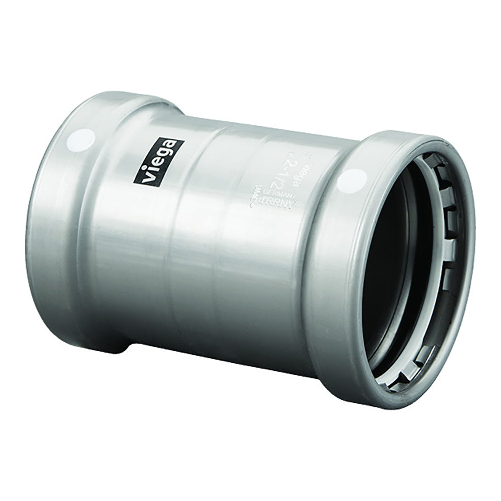 Viega MegaPress 3" Carbon Steel Coupling w/o Stop w/FMK - Double Press Connection - Smart Connect Technology - Deckhand Marine Supply