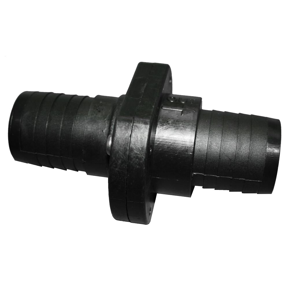 T-H Marine Double Barb Inline Scupper Check Valve - 1-1/2" - Black - Deckhand Marine Supply
