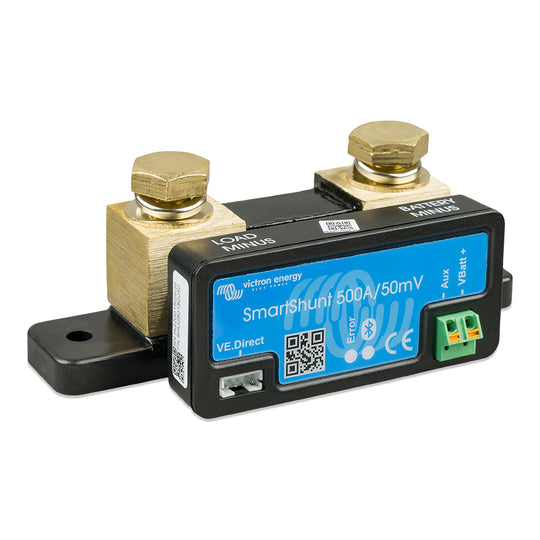 Victron SmartShunt 500AMP/50MV Bluetooth Smart Battery Shunt - Deckhand Marine Supply