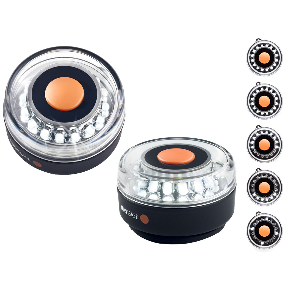 Navisafe Navilight All-White 5 Mode 360 2NM w/Magnet Base - Deckhand Marine Supply