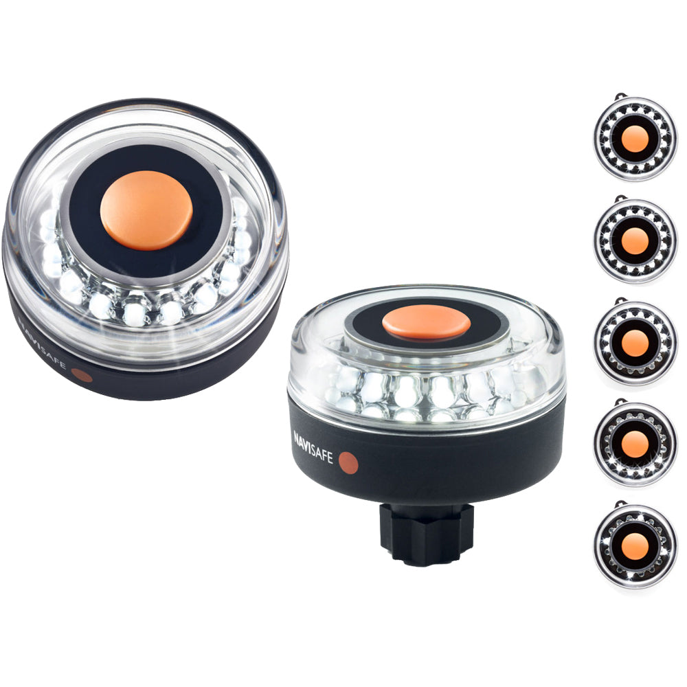 Navisafe Navilight All-White 5 Mode 360 2NM w/RAILBLAZA Base - Deckhand Marine Supply