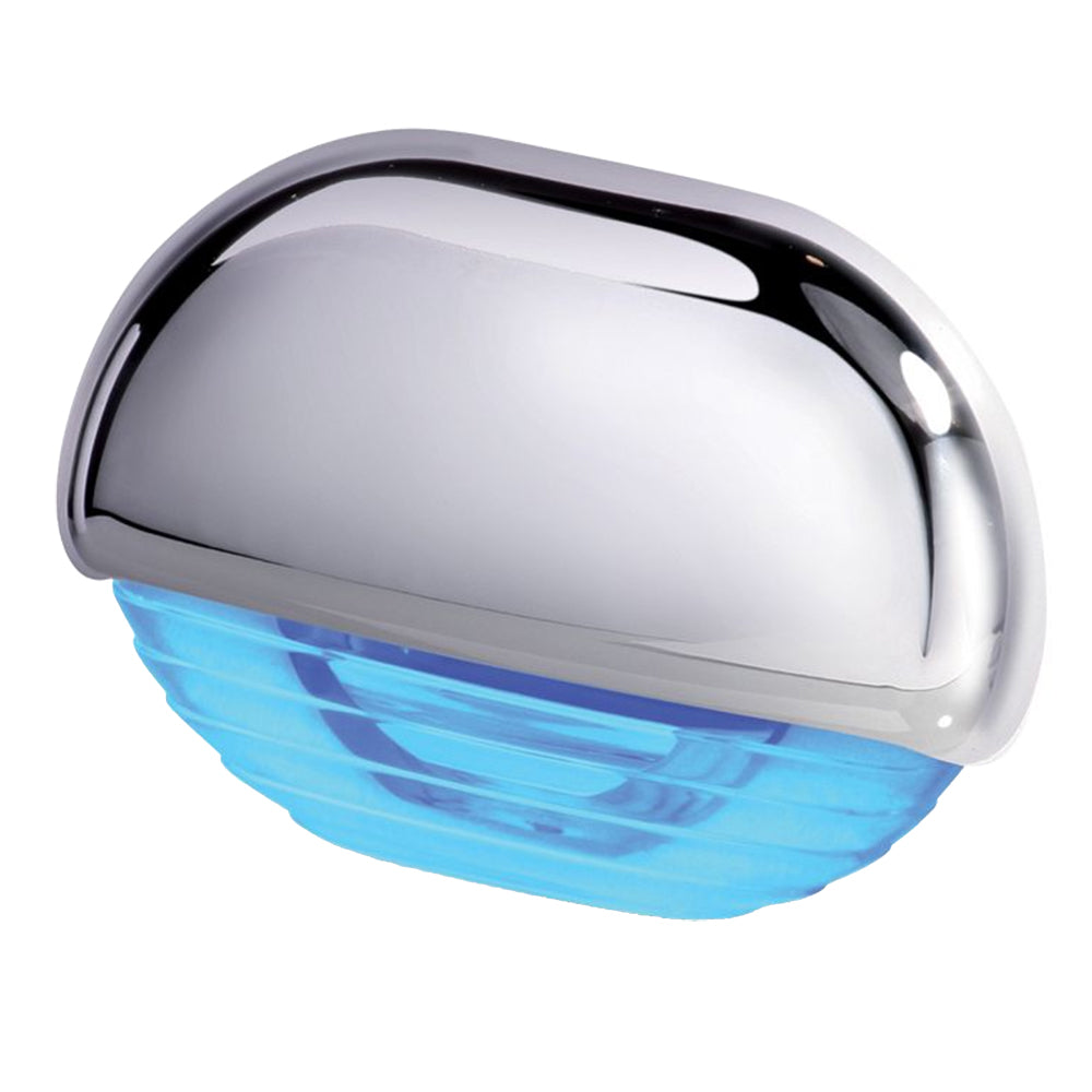 Hella Marine Easy Fit Step Lamp - Blue Chrome Cap - Deckhand Marine Supply
