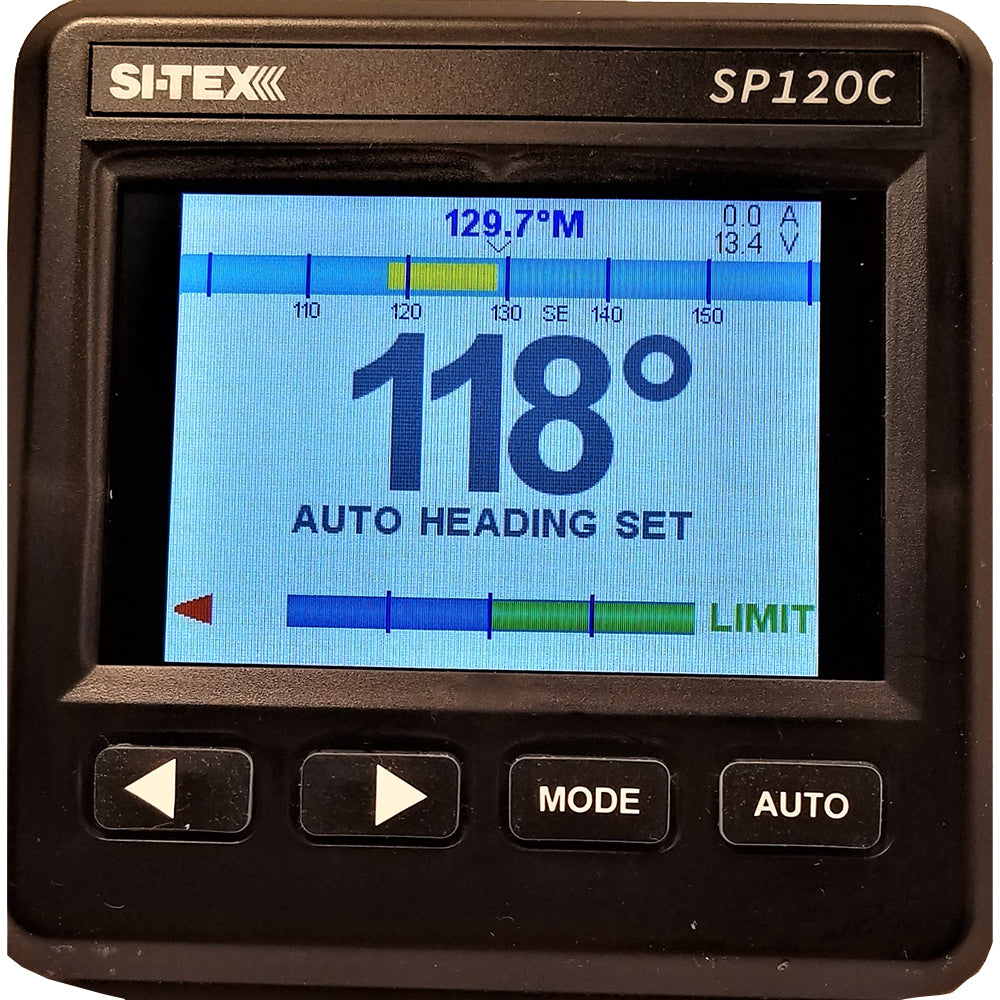 SI-TEX SP-120 Color System w/Rudder Feedback  Type "S" Mechanical Dash Drive - Deckhand Marine Supply