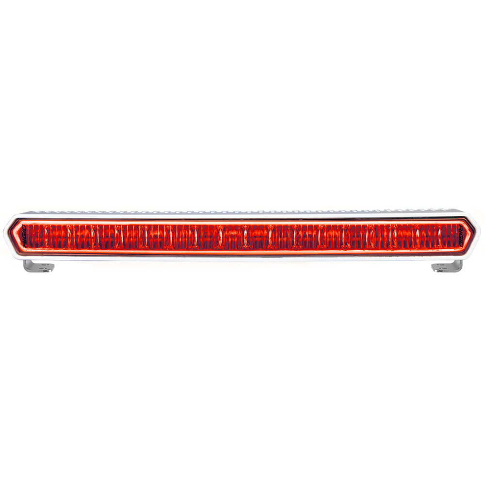 RIGID Industries SR-L Series Marine 20" White LED Lightbar - White Light w/Red Halo - Deckhand Marine Supply