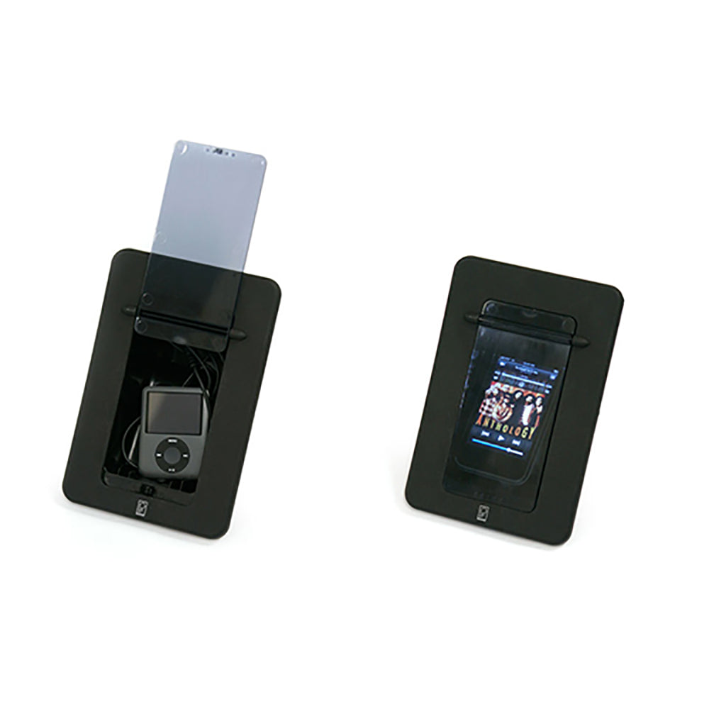 Poly-Planar Spa Side Smartphone Enclosure w/Door - Black - Deckhand Marine Supply