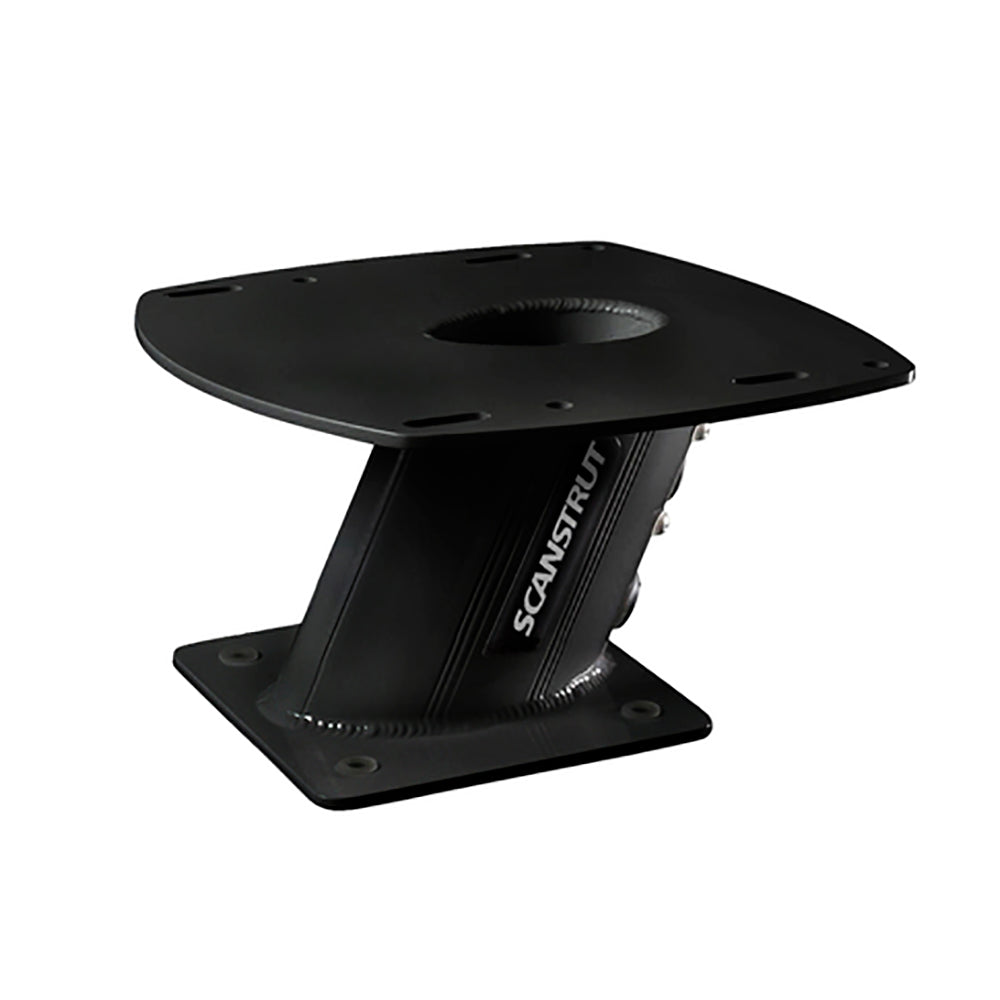Scanstrut APT-150-01-BLK - Aluminum PowerTower Radar Mount - 6" Aft Leaning - Black - Deckhand Marine Supply