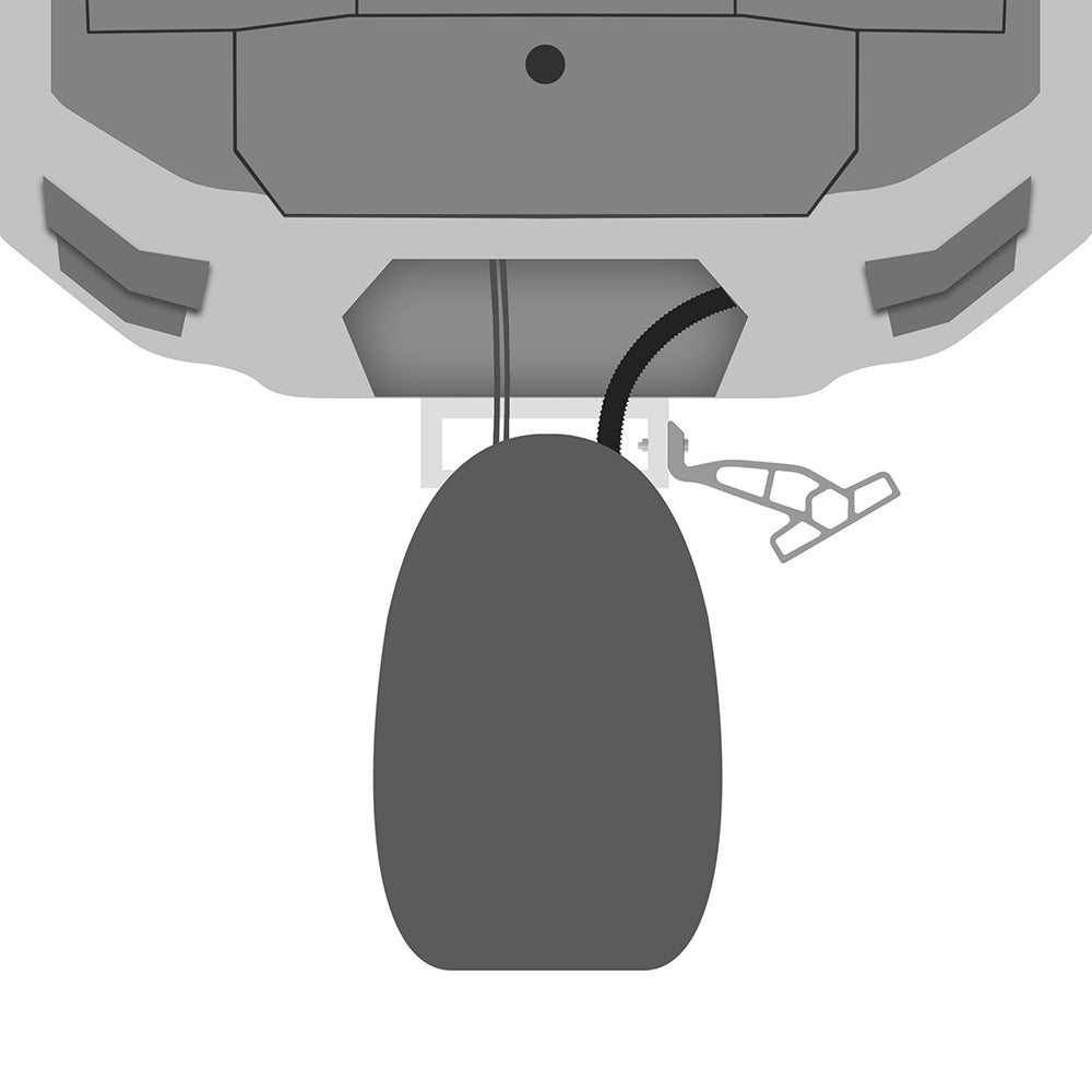 Minn Kota Raptor Jack Plate Adapter Bracket - Starboard - 2" Setback - 4" Rise - White - Deckhand Marine Supply