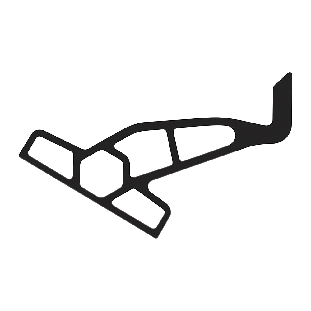 Minn Kota Raptor Jack Plate Adapter Bracket - Port - 2" Setback - 4" Rise - Black - Deckhand Marine Supply