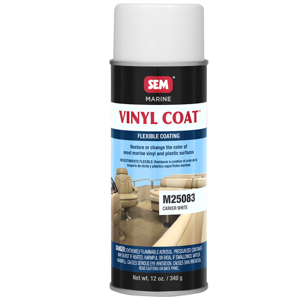 SEM Vinyl Coat - Carver White - 12oz - Deckhand Marine Supply