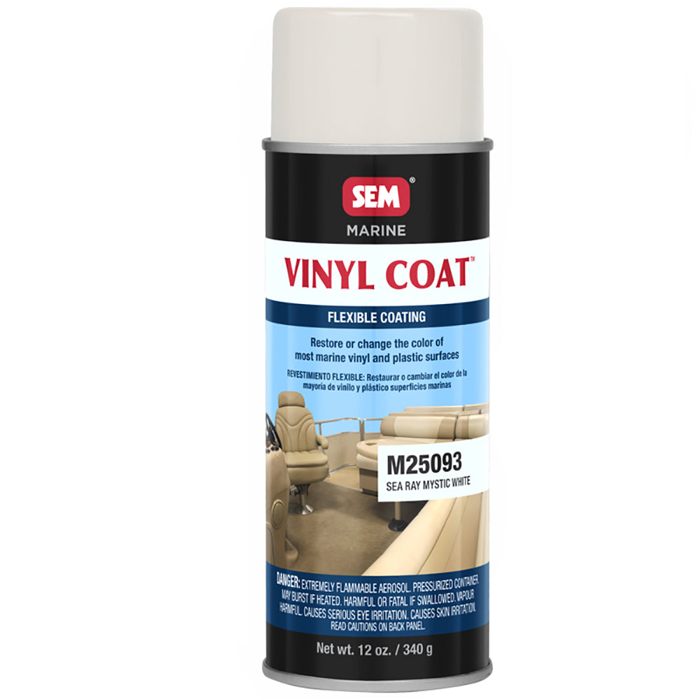 SEM Vinyl Coat - Sea Ray Mystic White - 12oz - Deckhand Marine Supply