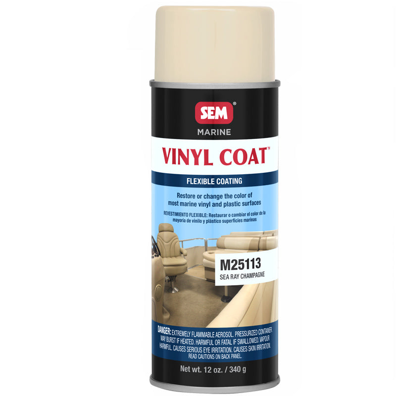 SEM Vinyl Coat - Sea Ray Champagne - 12oz - Deckhand Marine Supply
