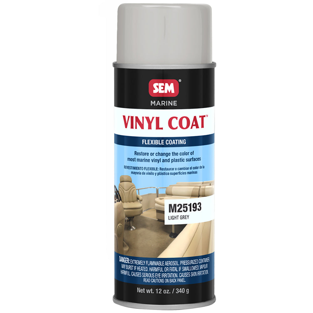 SEM Vinyl Coat - Light Grey - 12oz - Deckhand Marine Supply