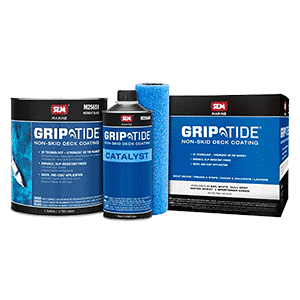 SEM GripTide Non-Skid Deck Coating Kit - Midnight Black - Deckhand Marine Supply