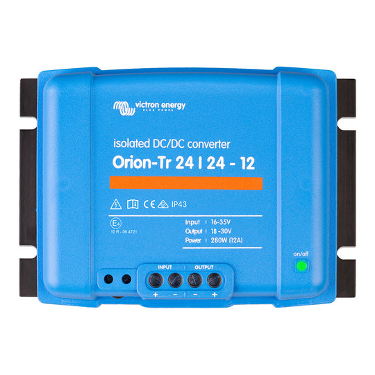Victron Orion-TR DC-DC Converter - 24 VDC to 24 VDC - 280W - 12AMP Isolated - Deckhand Marine Supply