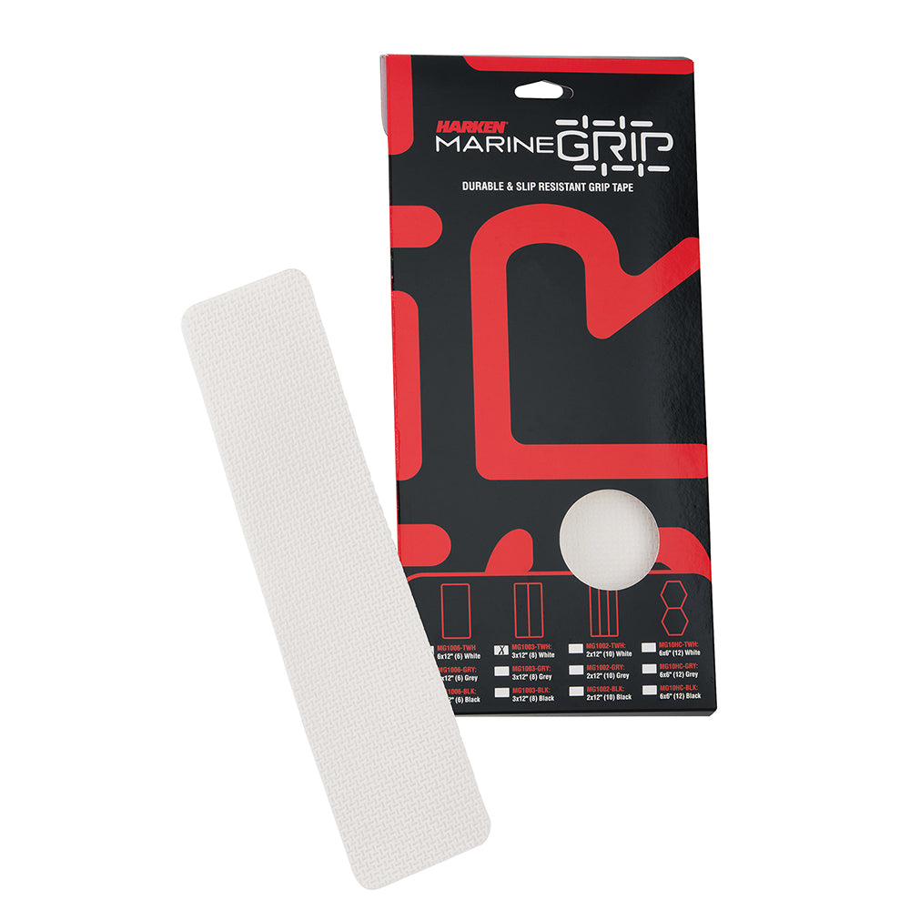 Harken Marine Grip Tape - 3 x 12" - Translucent White - 8 Pieces - Deckhand Marine Supply