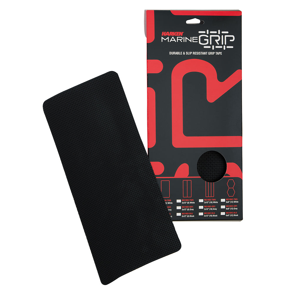 Harken Marine Grip Tape - 6 x 12" - Black - 6 Pieces - Deckhand Marine Supply