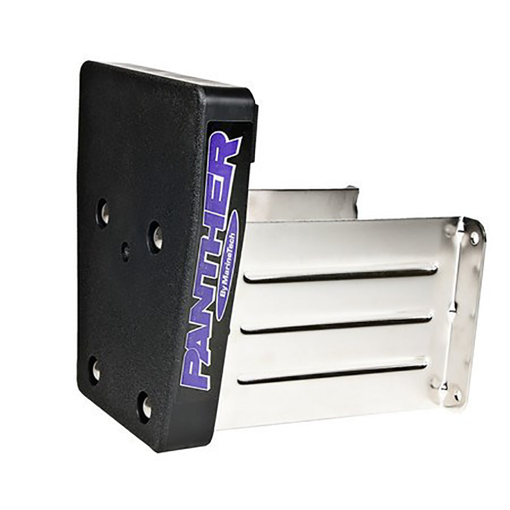 Panther Marine Outboard Motor Bracket - Stainless Steel - Fixed 15HP - Deckhand Marine Supply