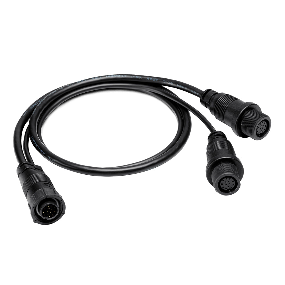 Humminbird 14 M SILR Y - SOLIX/APEX Side Imaging Left-Right Splitter Cable - Deckhand Marine Supply