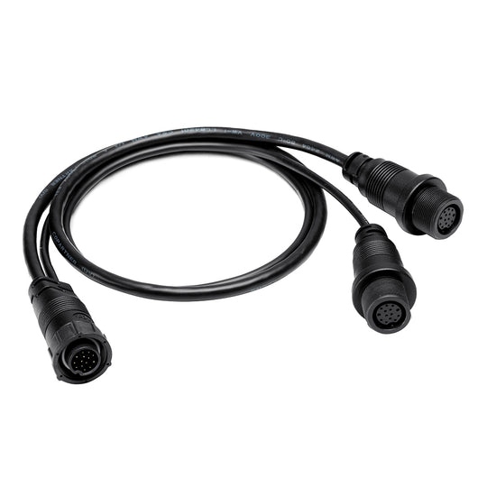 Humminbird 14 M SILR Y - SOLIX/APEX Side Imaging Left-Right Splitter Cable - Deckhand Marine Supply