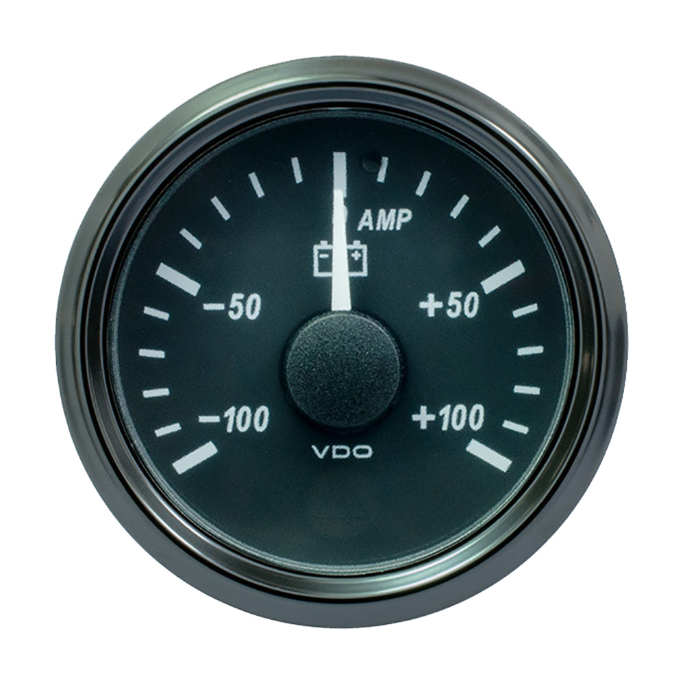 VDO SingleViu 52mm (2-1/16") Ammeter - 100 AMP - Deckhand Marine Supply