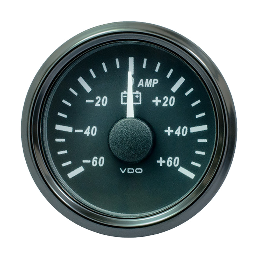 VDO SingleViu 52mm (2-1/16") Ammeter - 60 AMP - Deckhand Marine Supply