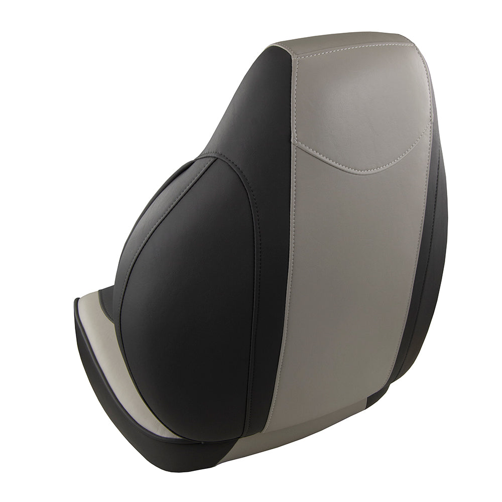 Springfield Fish Pro High Back Folding Seat - Charcoal/Grey - Deckhand Marine Supply