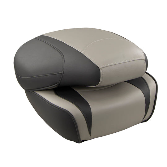 Springfield Fish Pro High Back Folding Seat - Charcoal/Grey - Deckhand Marine Supply
