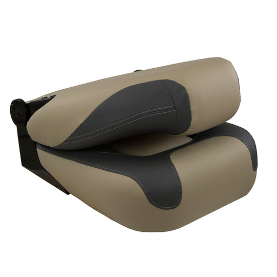 Springfield OEM Series Folding Seat - Charcoal/Tan - Deckhand Marine Supply