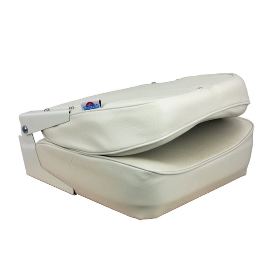 Springfield Economy Folding Seat - White - Deckhand Marine Supply