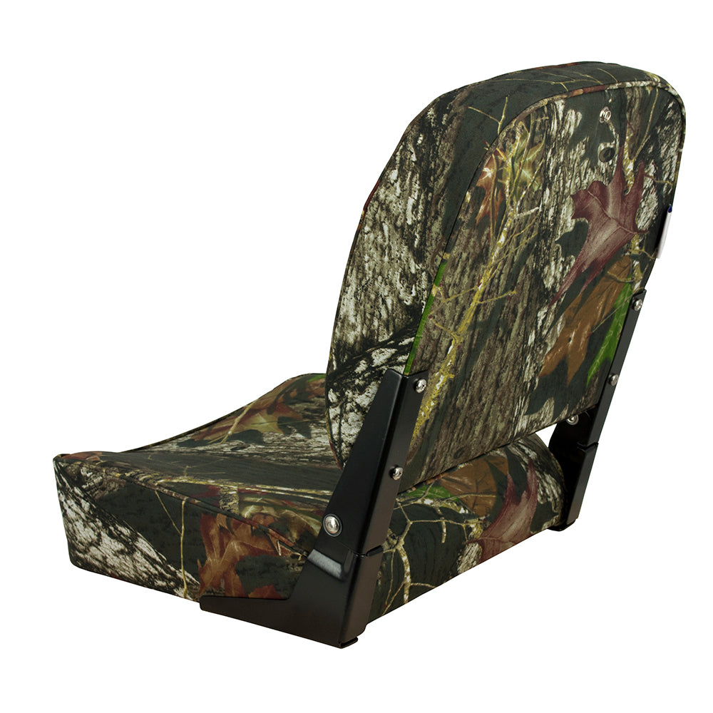 Springfield Economy Folding Seat - Mossy Oak Camo - Deckhand Marine Supply