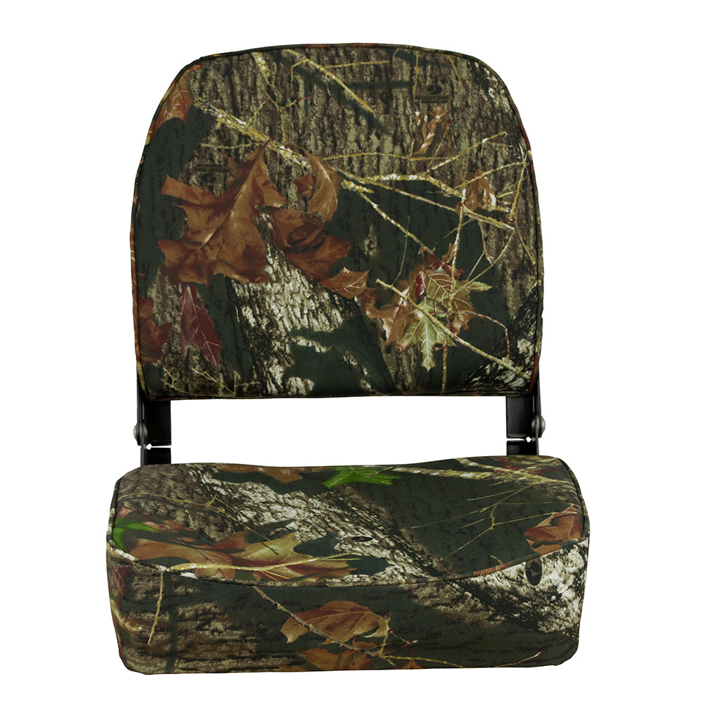 Springfield Economy Folding Seat - Mossy Oak Camo - Deckhand Marine Supply