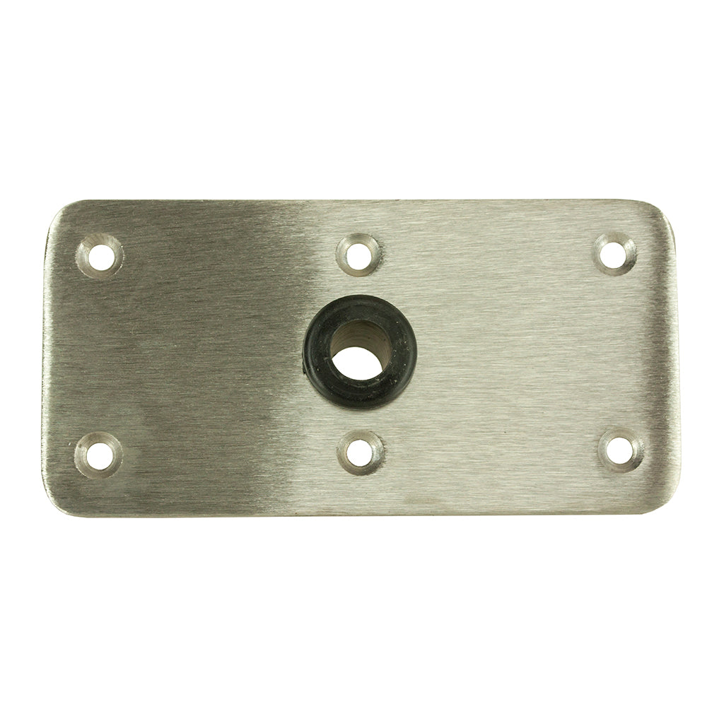 Springfield KingPin 4" x 8" - Stainless Steel - Rectangular Base (Standard) - Deckhand Marine Supply