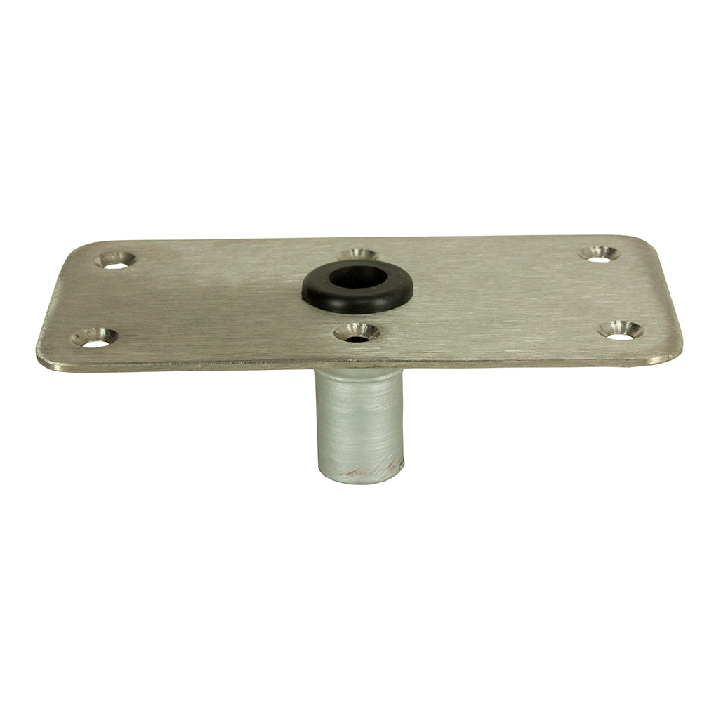 Springfield KingPin 4" x 8" - Stainless Steel - Rectangular Base (Standard) - Deckhand Marine Supply