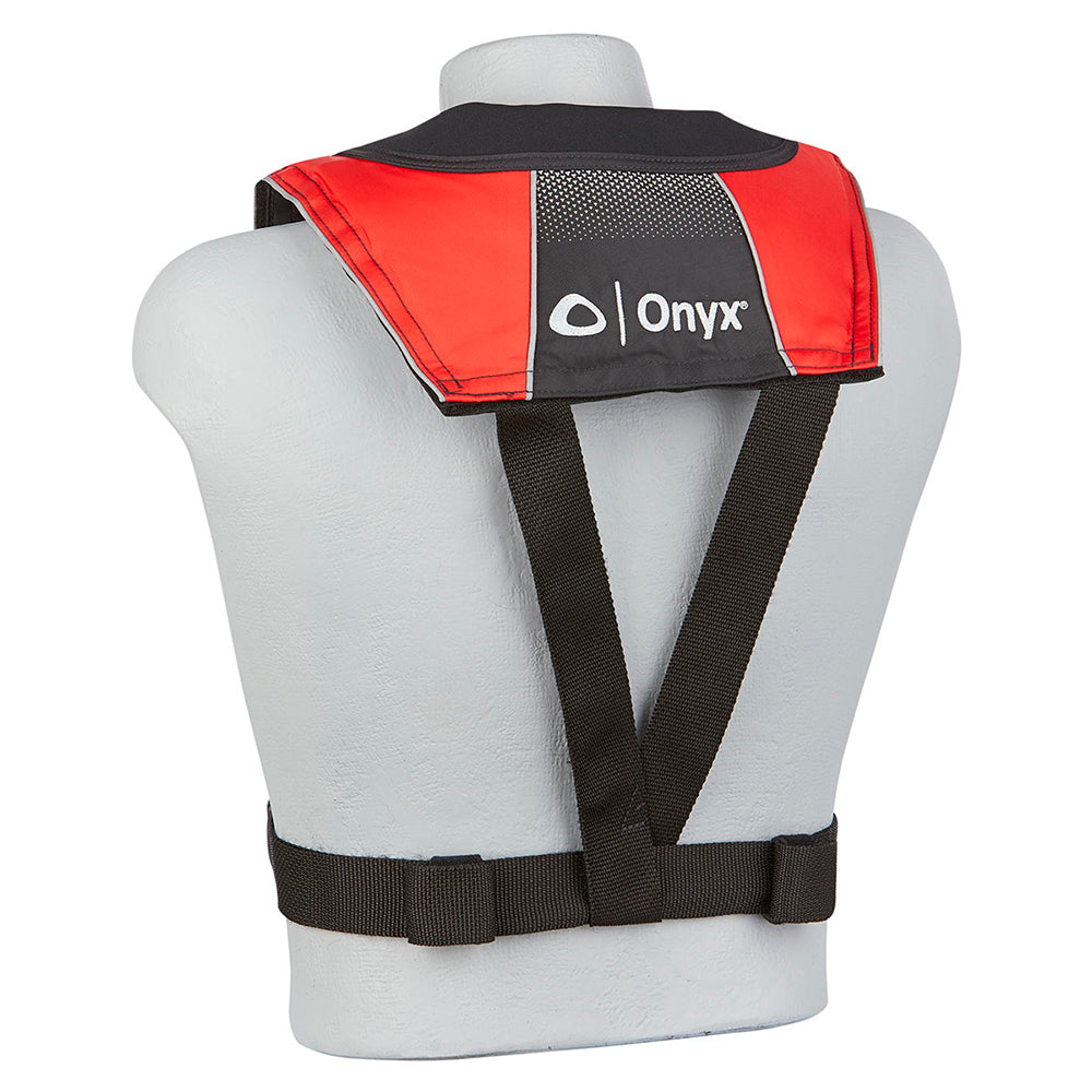 Onyx A/M-24 Series All Clear Automatic/Manual Inflatable Life Jacket - Black/Red - Adult - Deckhand Marine Supply