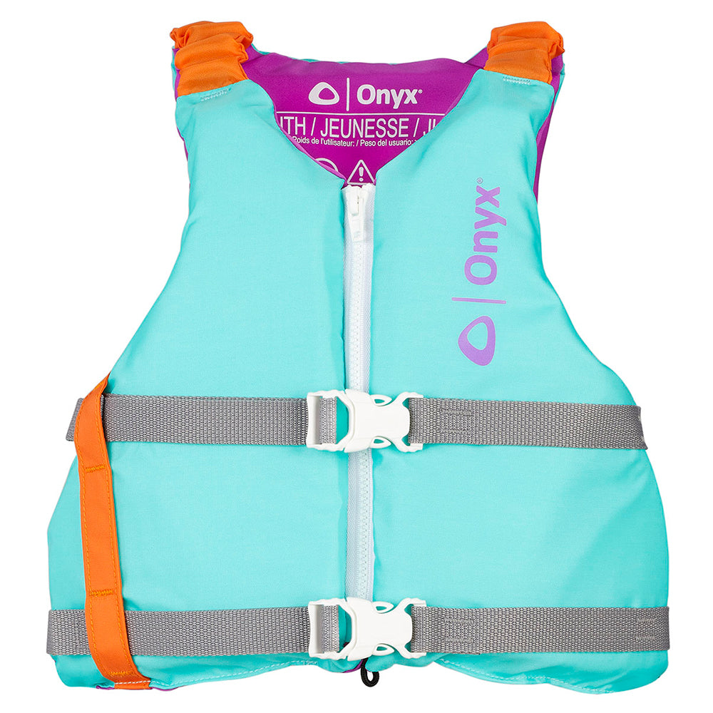 Onyx Youth Universal Paddle Vest - Aqua - Deckhand Marine Supply