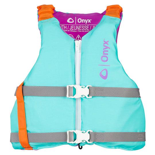 Onyx Youth Universal Paddle Vest - Aqua - Deckhand Marine Supply