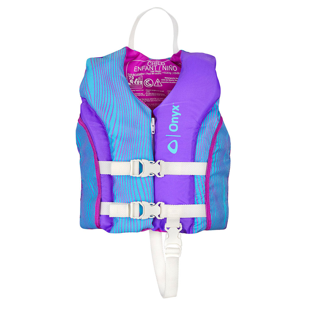 Onyx Shoal All Adventure Child Paddle  Water Sports Life Jacket - Purple - Deckhand Marine Supply