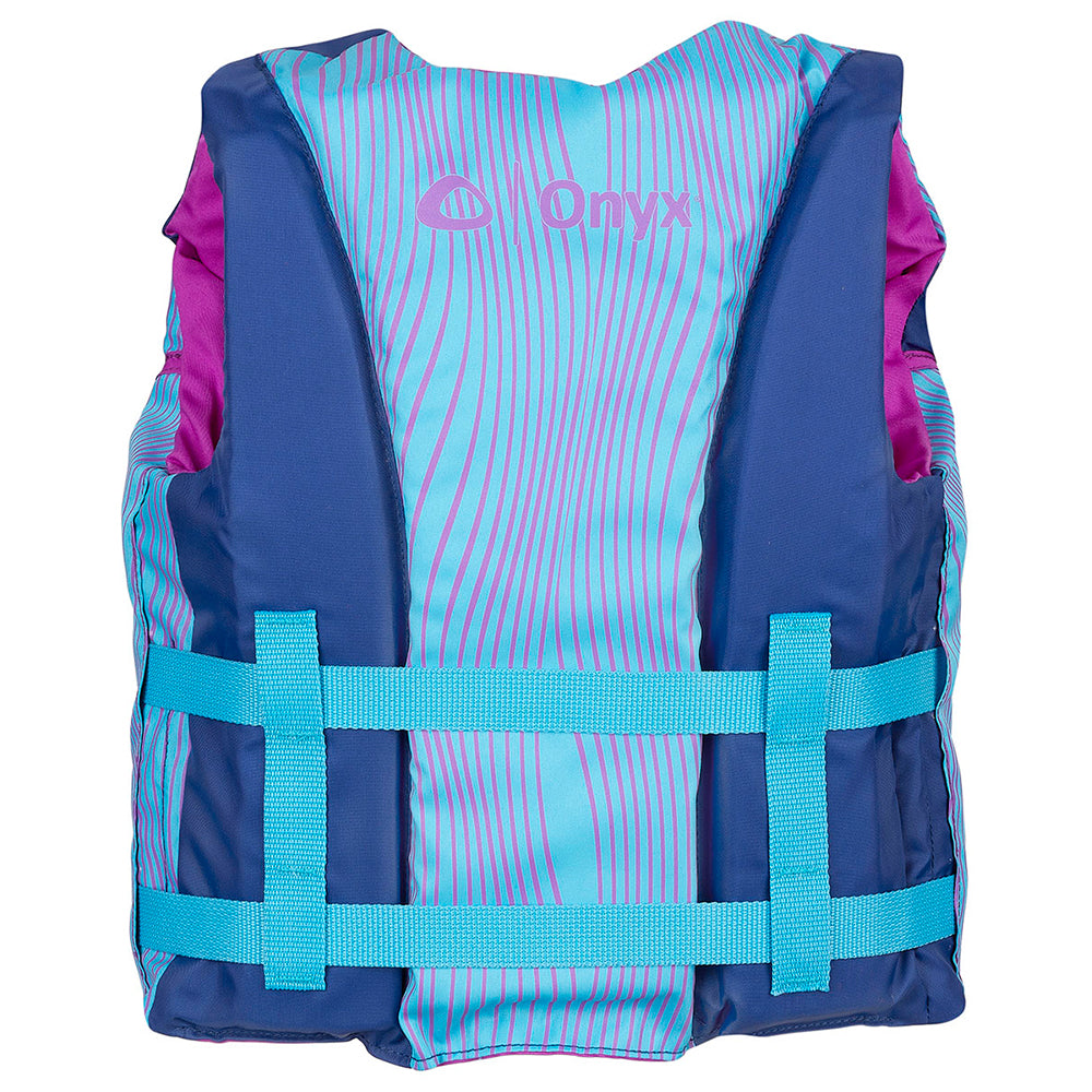 Onyx Shoal All Adventure Youth Paddle  Water Sports Life Jacket - Blue - Deckhand Marine Supply