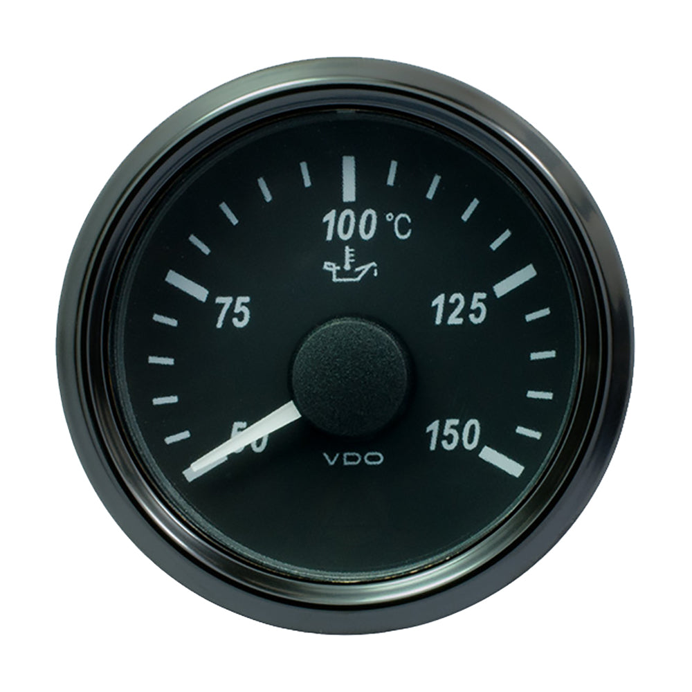 VDO SingleViu 52mm (2-1/16") Oil Temp. Gauge - 150 C - 322-18 Ohm - Deckhand Marine Supply
