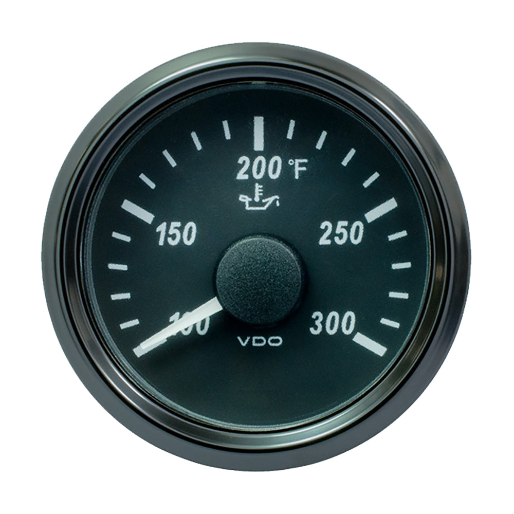 VDO SingleViu 52mm (2-1/16") Oil Temp. Gauge - 300 F - 322-18 Ohm - Deckhand Marine Supply