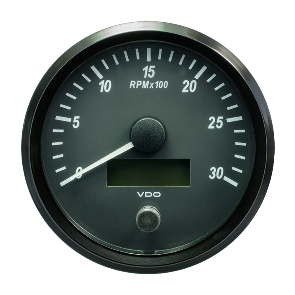 VDO SingleViu 100mm (4") Tachometer - 3000 RPM - Deckhand Marine Supply