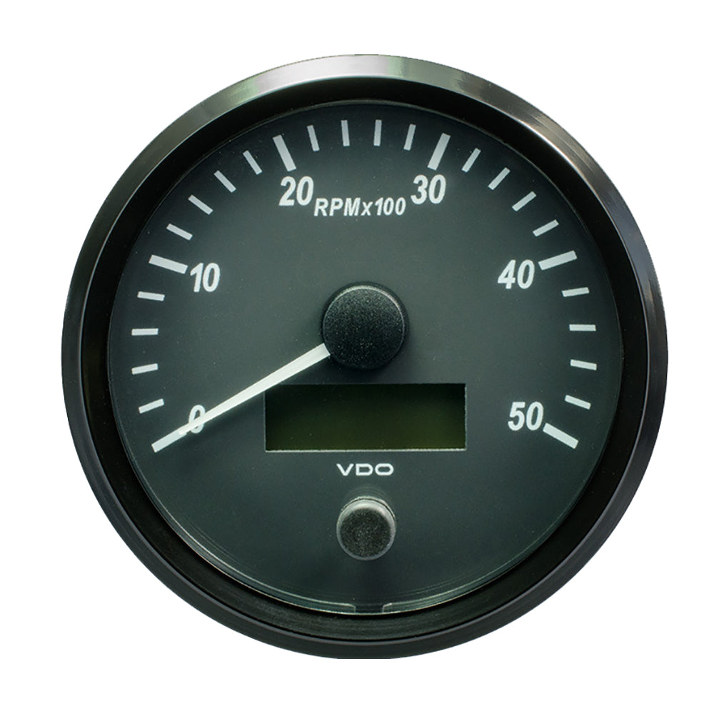 VDO SingleViu 100mm (4") Tachometer - 5000 RPM - Deckhand Marine Supply
