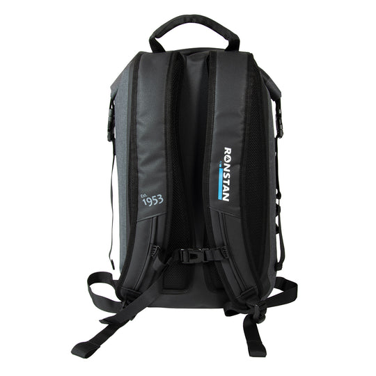 Ronstan Dry Roll Top - 30L Bag - Black  Grey - Deckhand Marine Supply