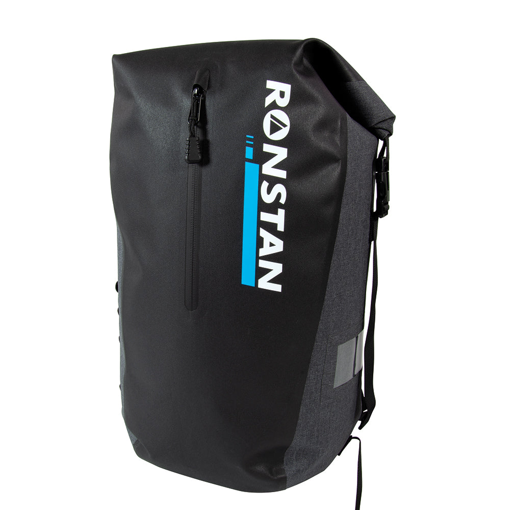 Ronstan Dry Roll Top - 30L Bag - Black  Grey - Deckhand Marine Supply
