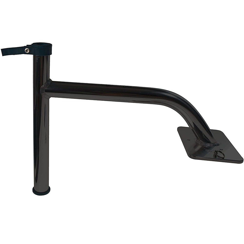 Panther 3" Quick Release King Pin Bow Mount Bracket - Black - Powder Coat - Deckhand Marine Supply