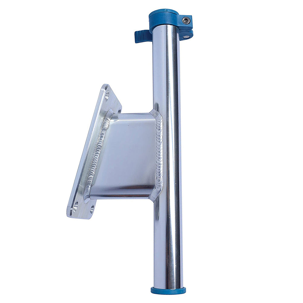 Panther 5" Set Back Transom Mount Bracket - Clear - Anodized - Deckhand Marine Supply