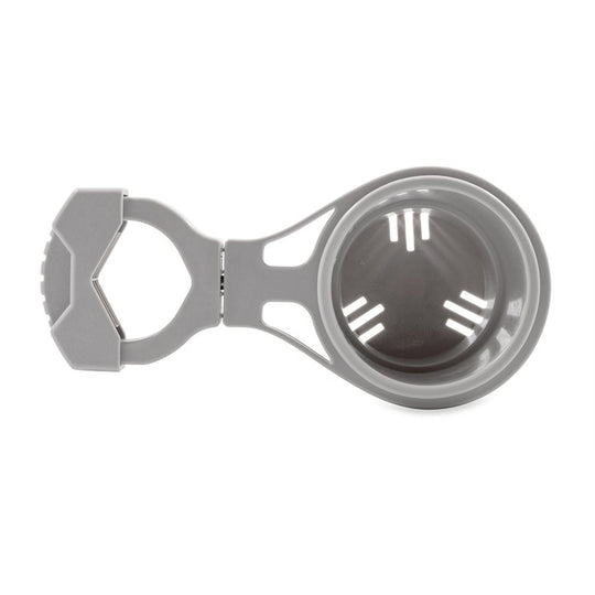 Camco Clamp-On Rail Mounted Cup Holder - Large for Up to 2" Rail - Grey - Deckhand Marine Supply