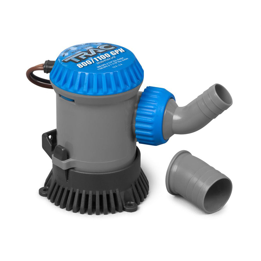 TRAC Outdoors Bilge Pump - 800/1100 GPH - Non-Automatic - Deckhand Marine Supply