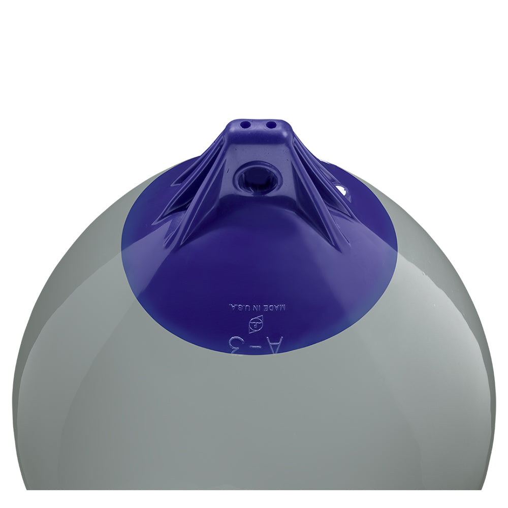 Polyform A-3 Buoy 17" Diameter - Grey - Deckhand Marine Supply